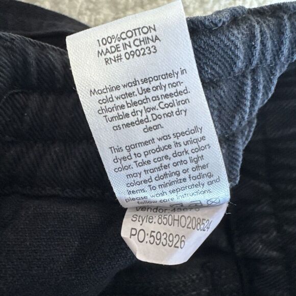 Pacsun Womens Relaxed Fit Elastic Waist Pockets Cargo Pants In Black Size L - Picture 3 of 8